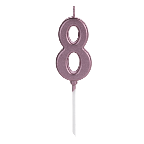 VELA PICK ROSE GOLD NUMERO 8 SILVER PLASTIC
