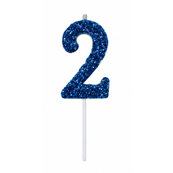 VELA SINGLE GLITTER AZUL N 2 CURIFEST