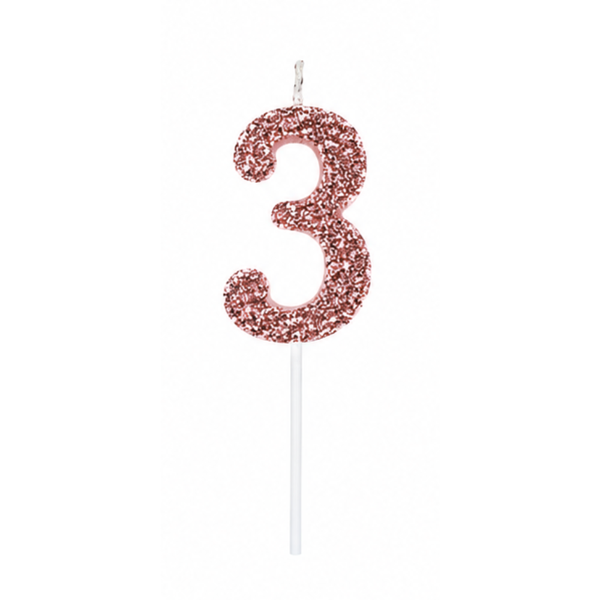 VELA SINGLE GLITTER ROSE N 3 CURIFEST