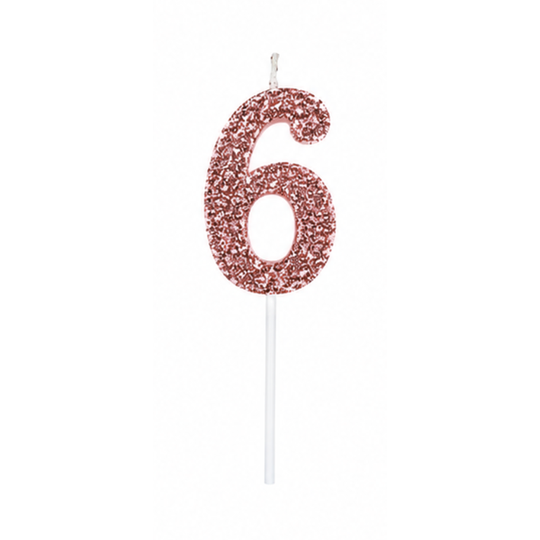 VELA SINGLE GLITTER ROSE N 6 CURIFEST