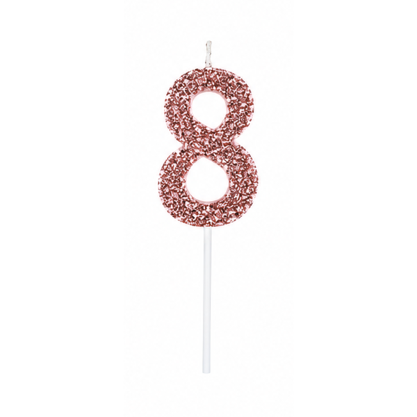 VELA SINGLE GLITTER ROSE N 8 CURIFEST