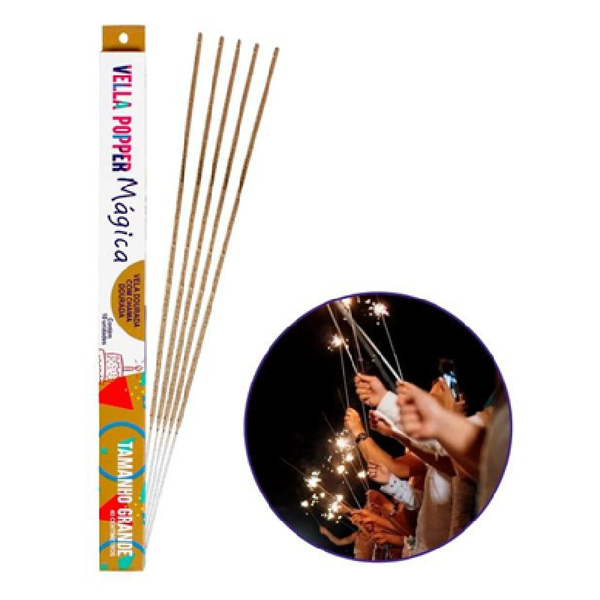 VELLA MAG. PLT DO. CHAMA DO. 60CM C/5UN POPPER