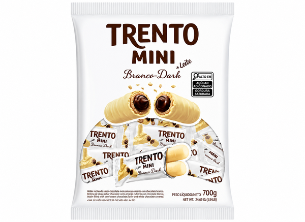 WAFER TRENTO MINI BRANCO 700G PECCIN