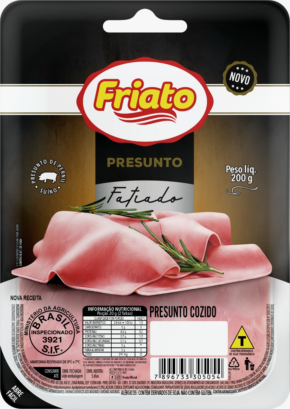 PRESUNTO FRIATO 200G FATIADO