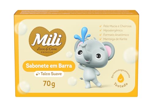 SABONETE BARRA MILI TALCO SUAVE 70G