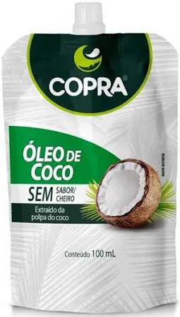 ÓLEO DE COCO COPRA 100ML EXTRA VIRGEM POUCH SEM SABOR