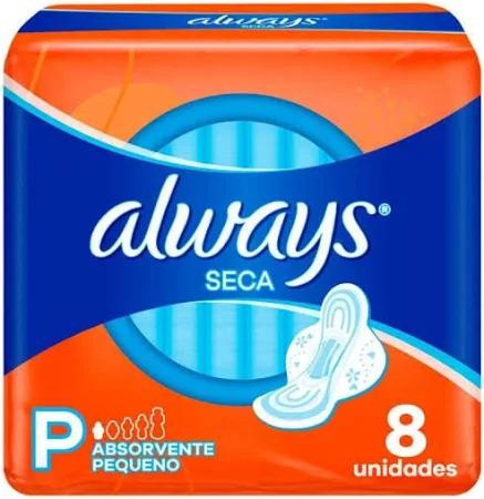 ABSORVENTE ALWAYS 8UN SECO COM ABAS