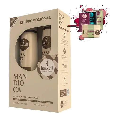 KIT PROMOPACK HASKELL 500ML MANDIOCA