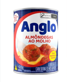ALMONDEGAS DE CARNE BOVINA E DE AVES ANGLO  420G AO MOLHO