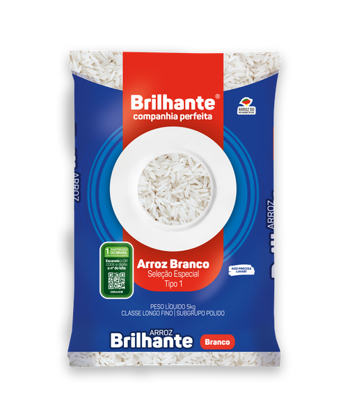 ARROZ BRANCO BRILHANTE  5KG