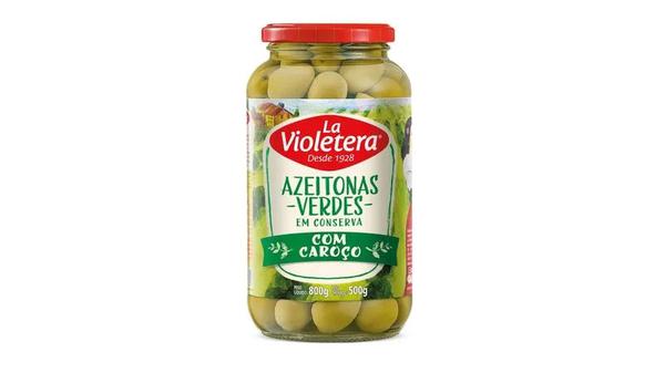 AZEITONAS LA VIOLETE C/CAROÇO 500G