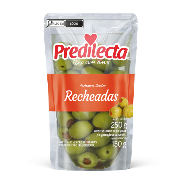 AZEITONAS VERDES RECHEADAS 150G PREDILECTA
