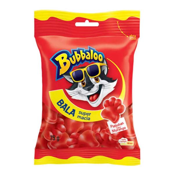 BALA BUBBALOO 75G MORANGO AZ