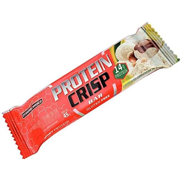 BARRA WHEY INTEGRAL MEDICA 45G PROTEIN CRISP 14G PROTEINA LEITE PO