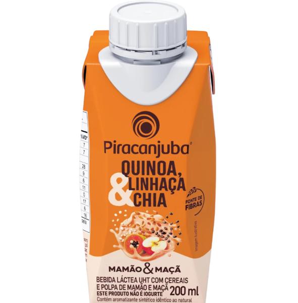 BEBIDA LÁCTEA PIRACANJUBA 200ML MAMÃO E MAÇÃ