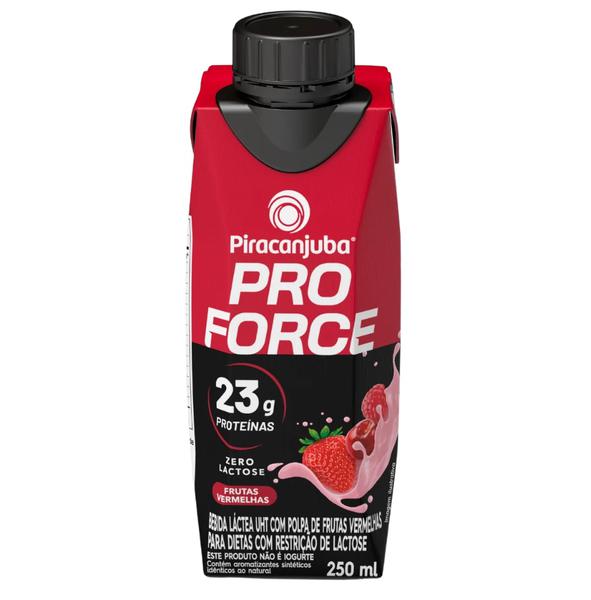 BEBIDA LÁCTEA PIRACANJUBA WHEY 250ML ZERO LACTOSE FRUTAS VERMELHAS