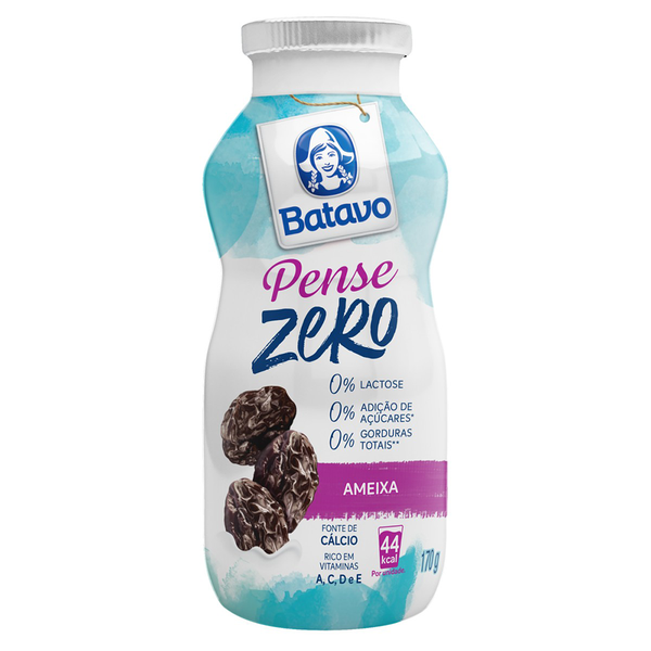 BEBIDA LACTEA BATAVO 170G PENSE ZERO AMEIXA