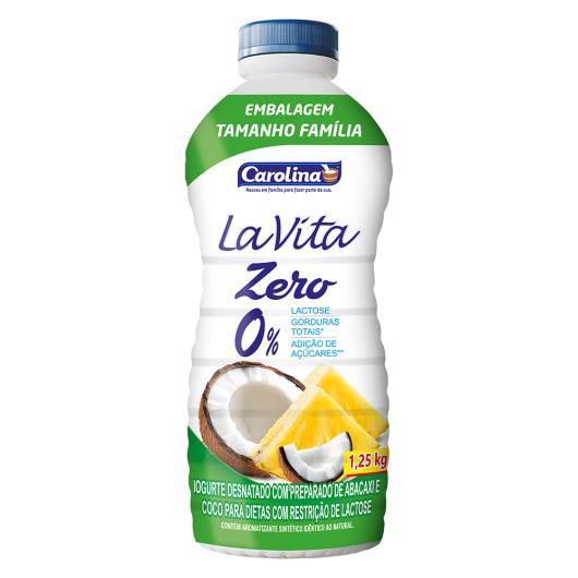 BEBIDA LACTEA CAROLINA 1,250G LA VITA 0 ABACAXI E COCO
