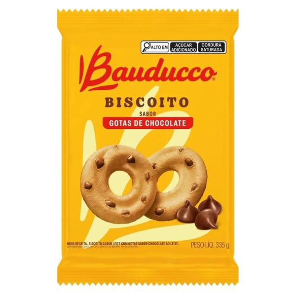 BISCOITO BAUDUCCO 335G GOTAS DE CHOCOLATE