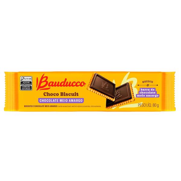 BISCOITO BAUDUCCO CHOCOBISCUIT 80G MEIO AMARGO