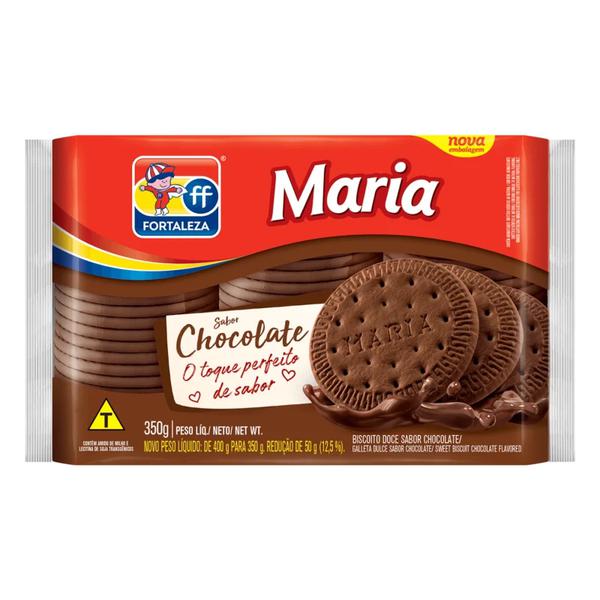 BISCOITO FORTALEZA MARIA 350G CHOCOLATE