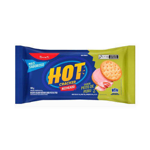 BISCOITO HOT CRACKER PARATI 100G PEITO DE PERU