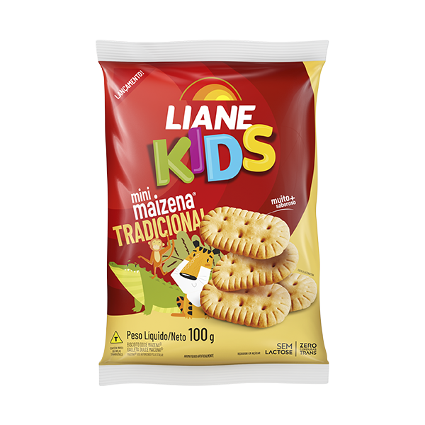 BISCOITO LIANE KIDS 100G MINI MAIZENA TRADICIONAL