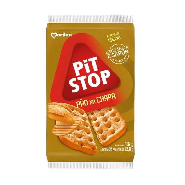BISCOITO PIT STOP 137G PÃO NA CHAPA