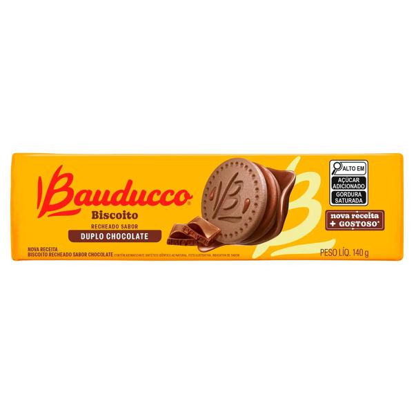 BISCOITO RECHEADO BAUDUCCO 140G DUPLO CHOCOLATE