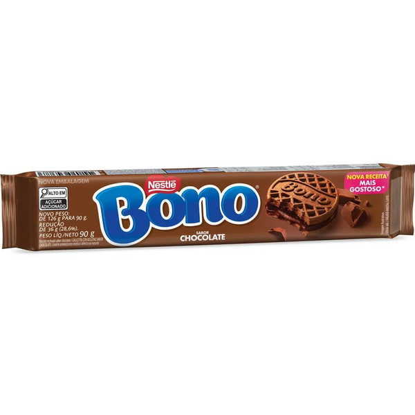 BISCOITO RECHEADO BONO 90G CHOCOLATE