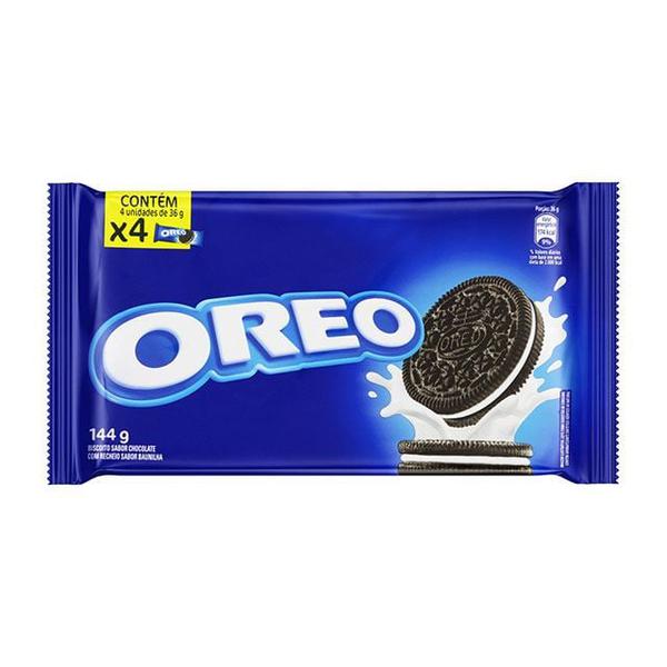 BISCOITO RECHEADO OREO 144G ORIGINAL