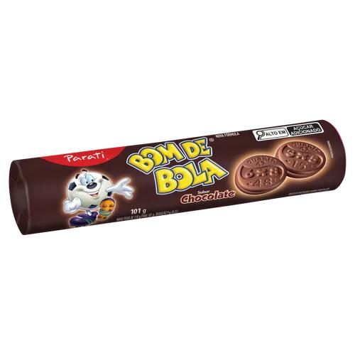 BISCOITO RECHEADO PARATI BOM DE BOLA 101G CHOCOLATE