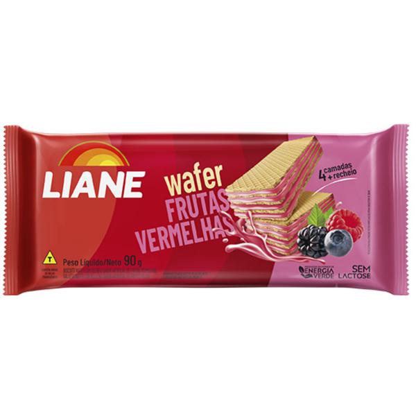 BISCOITO WAFER LIANE 90G FRUTAS VERMELHAS SEM LACTOSE