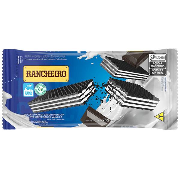 BISCOITO WAFER RANCHEIRO 78G BAUNILHA