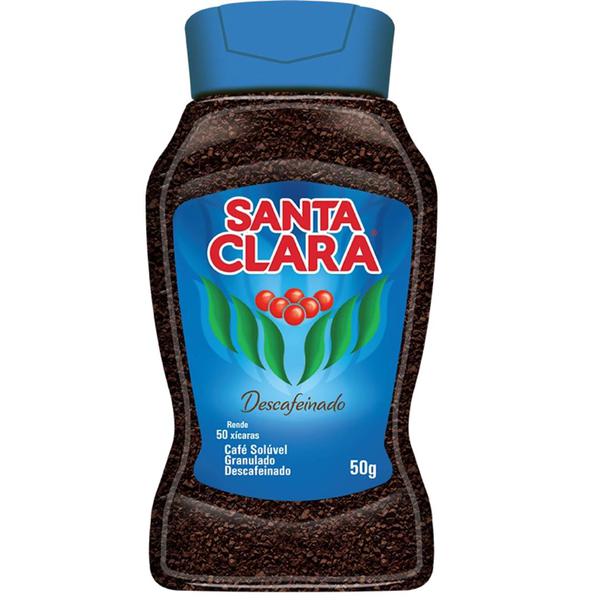 CAFÉ SOLÚVEL SANTA CLARA 50G DESCAFEINADO