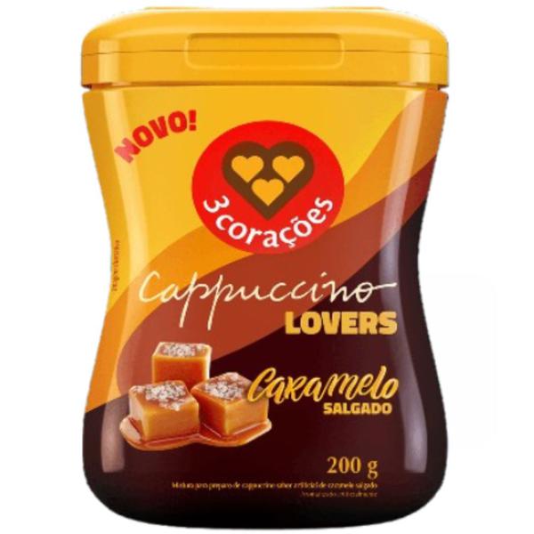 CAPPUCCINO 3 CORAÇÕES 200G CARAMELO SALGADO