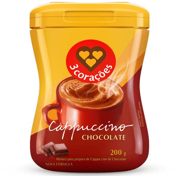CAPPUCCINO 3 CORAÇÕES 200G CHOCOLATE