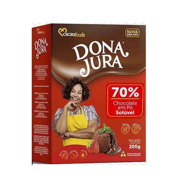CHOCOLATE EM PÓ 70% DONA JURA 200G