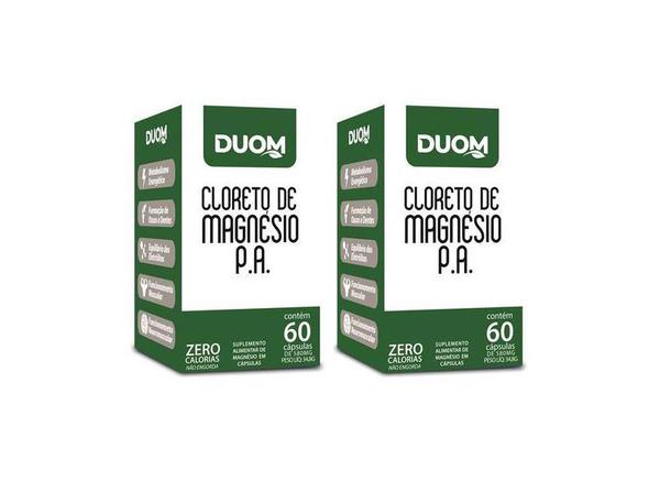 CLORETO DE MAGNESIO 60 CAPS 580MG CARTUCHO DUOM