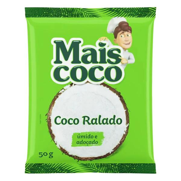 COCO RALADO MAIS COCO 50G ÚMIDO ADOÇADO