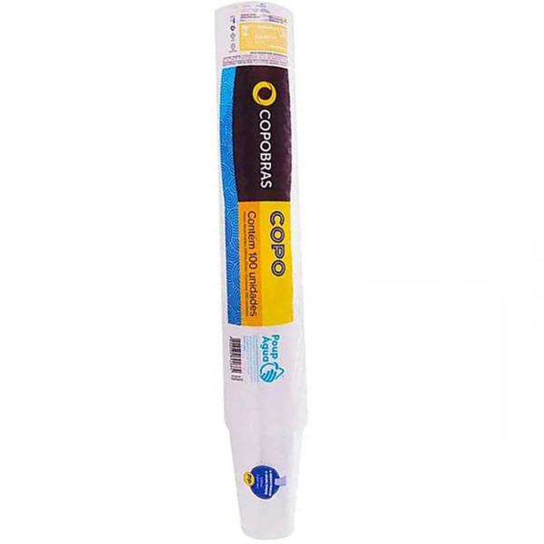 COPO DESCARTÁVEL COPOBRAS 180ML 100UND TRANSPARENTE PS