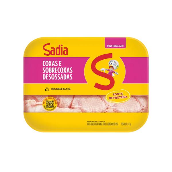COXAS E SOBRECOXA DE FRANGO SADIA DESOSSADA 1KG BAND
