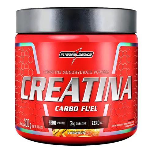 CREATINA MONOHIDRATADA INTEGRAL MEDICA 300G CARBO FUEL LARANJA