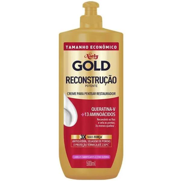 CREME DE PENTEAR NIELY 500ML RECONSTRUÇÃO