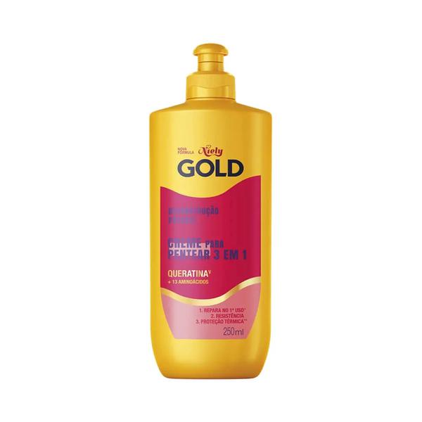 CREME DE PENTEAR NIELY GOLD 250ML QUERATINA