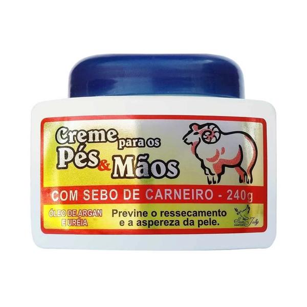 CREME SEBO DE CARNEIRO 240G P/ PÉS E MÃOS