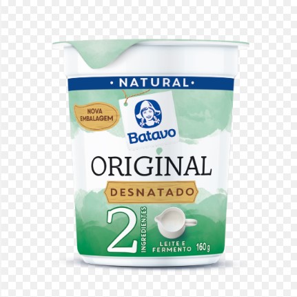 IOGURTE BATAVO NATURAL ORIGINAL 160G DESNATADO