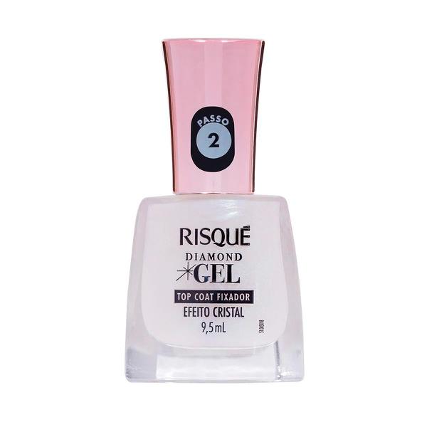 ESMALTE RISQUE GEL 9,5ML TOP COAT FIXADOR CRISTAL
