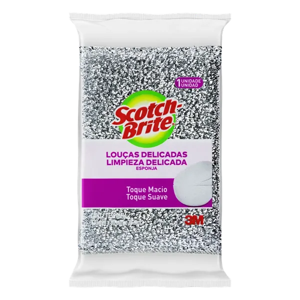 ESPONJA SCOTCH-BRITE 1UND LOUÇAS DELICADAS