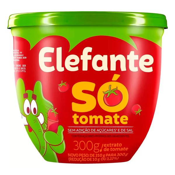 EXTRATO DE TOMATE ELEFANTE  300G SÓ TOMATE